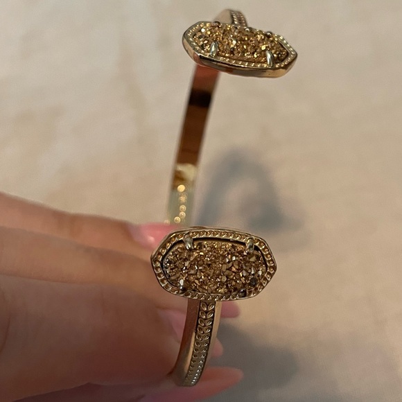 Kendra Scott Elton Rose Gold Cuff in Rose Gold Drusy - Picture 11 of 12